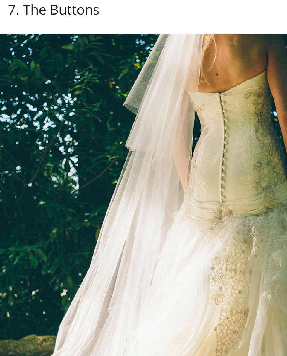 Pictures You Will Regret NOT taking Of Your Wedding Dress! 