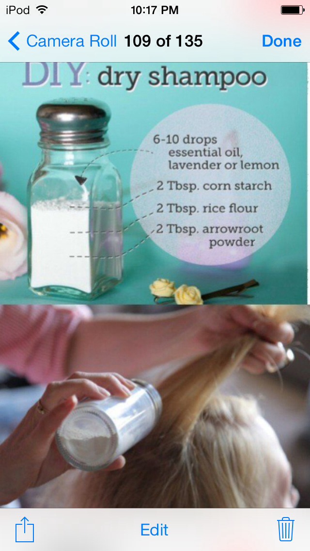 DIY dry shampoo