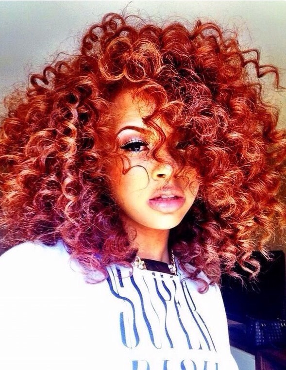 Dyed Hair on Dark Skin Girls / Colored Hair on Darker Skin