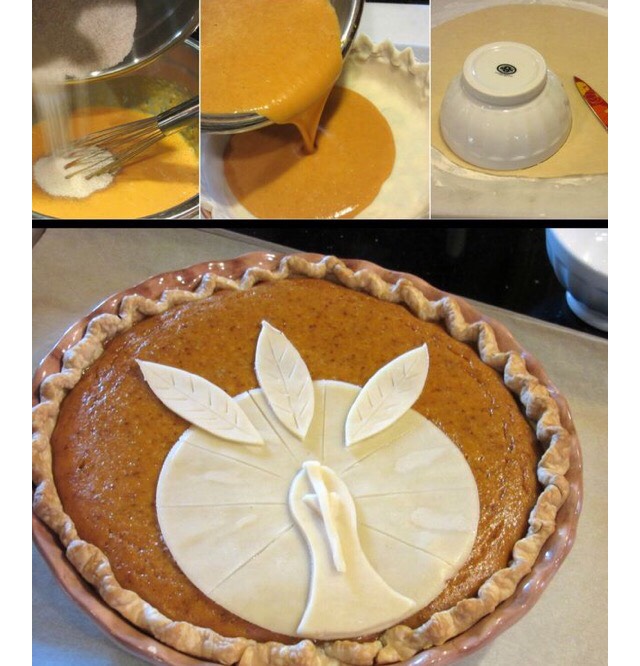 Turkey Crust Pumpkin Pie