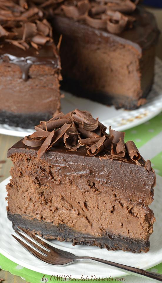 Riple Chocolate Cheesecake With Oreo Crust 