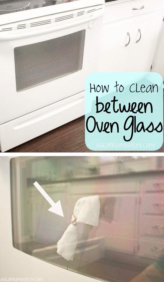 6.Clean between the oven glass
Somehow over time grim gets between the oven glass. The first thing you'll want to do is take out the oven drawer. Next you're going to want to make a cleaning contraption probably out of a hanger. Bend it to where you can strap a cleaning wipe on. You'll find a slot