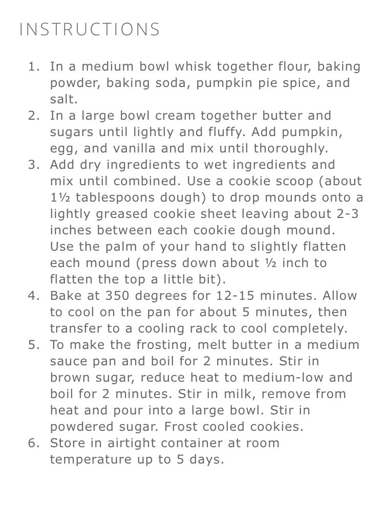 Pumpkin Cookies With Brown Sugar Frosting!