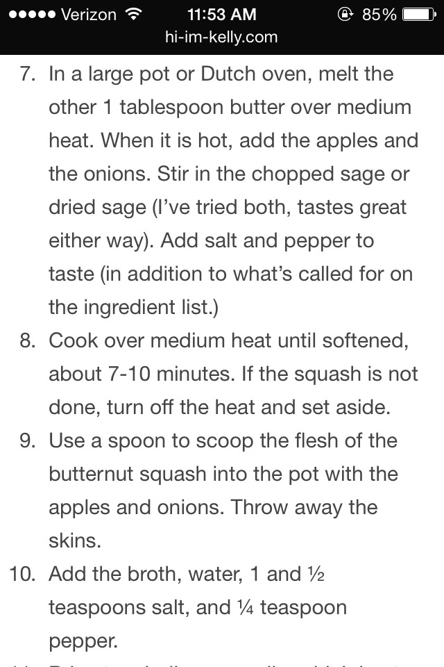 Butternut Squash Soup