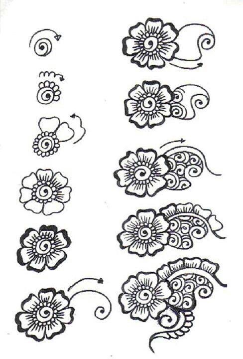24 Step By Step Henna Tattoo Tutorials. 