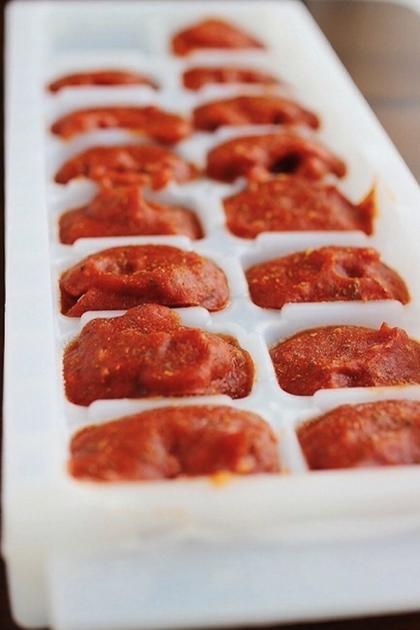 7. Freeze homemade tomato sauce.

This won't take long to thaw in the microwave.



