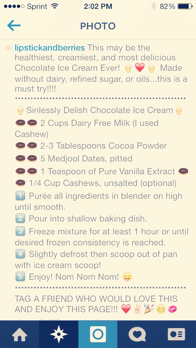 Healthy chocolate Icecream