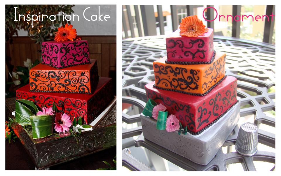 Have Your Wedding Cake Made Into An Ornament!