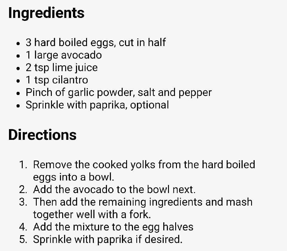 Deviled Avocado Eggs!