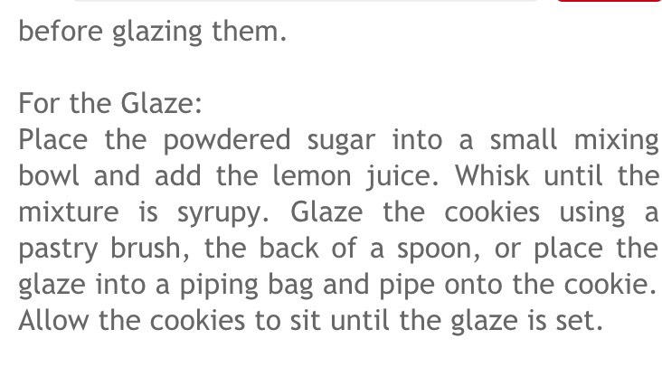 Lemon Butter Cookies