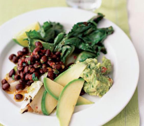 Black Beans and Escarole Salad: 

Serves 4