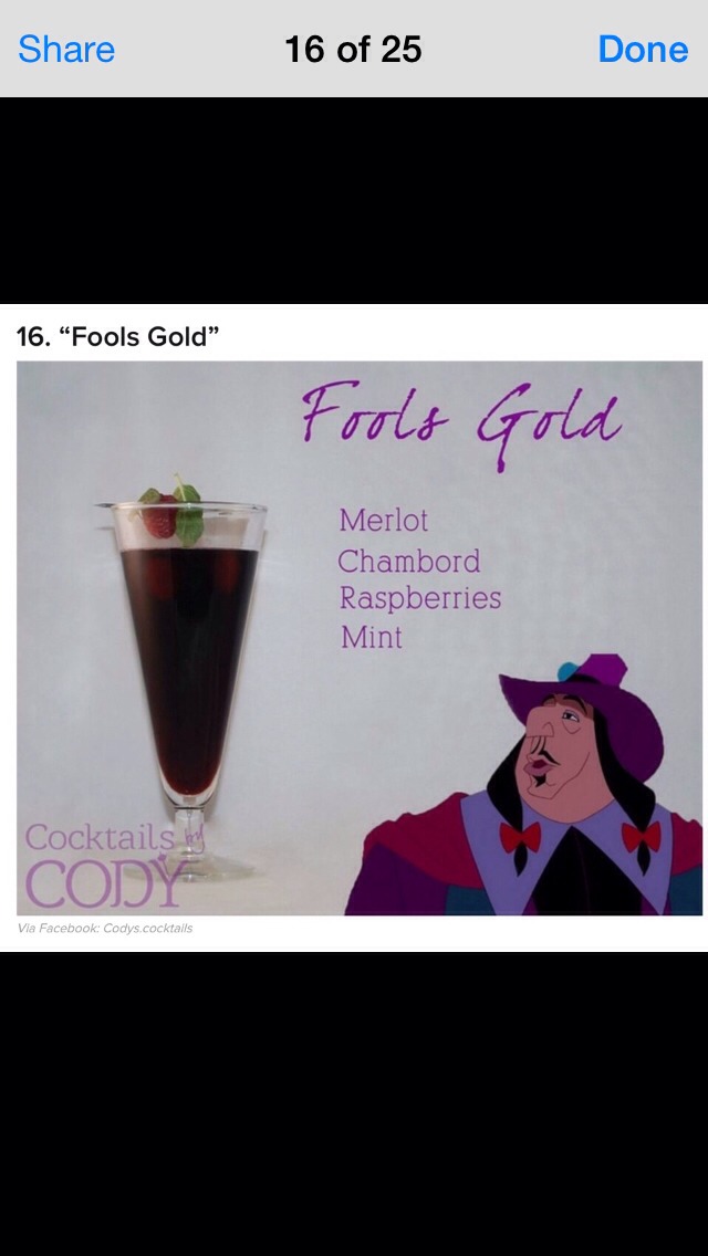 Disney cocktails 🍹