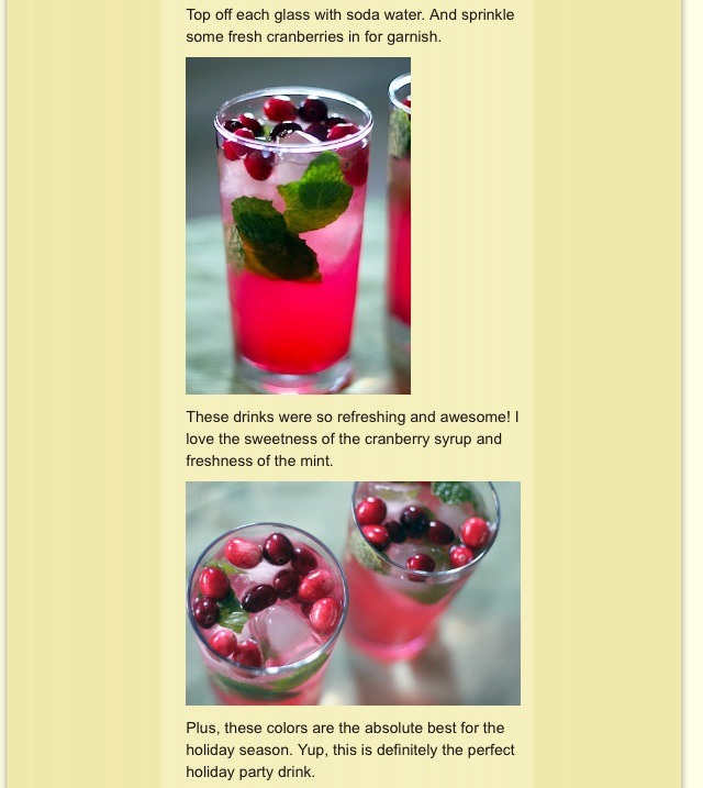 Cranberry Mojitios!!! Holiday Favorite!! Try It For yourself 
