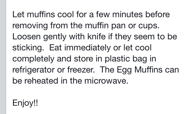Egg Muffins 