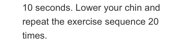 Double Chin Workout