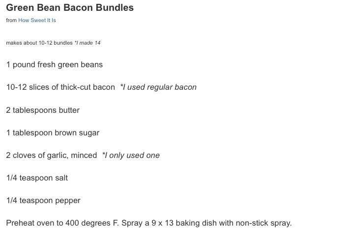 Bacon Wrapped Green Beans Recipe! 👍💜