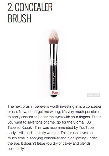 Must Have Makeup Brushes For Beginners