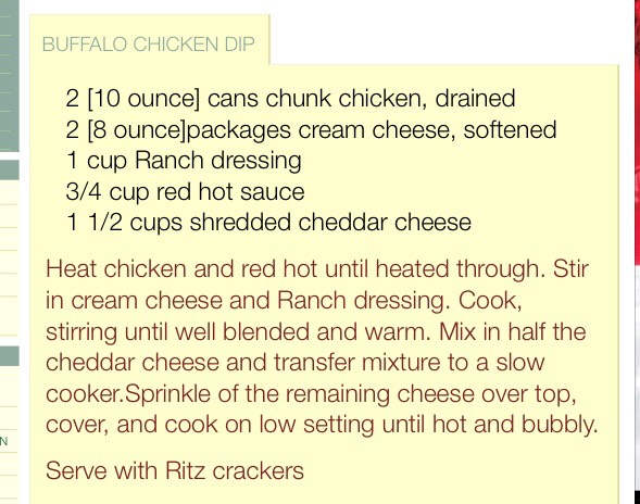 Cheesy Buffalo Chicken Dip 