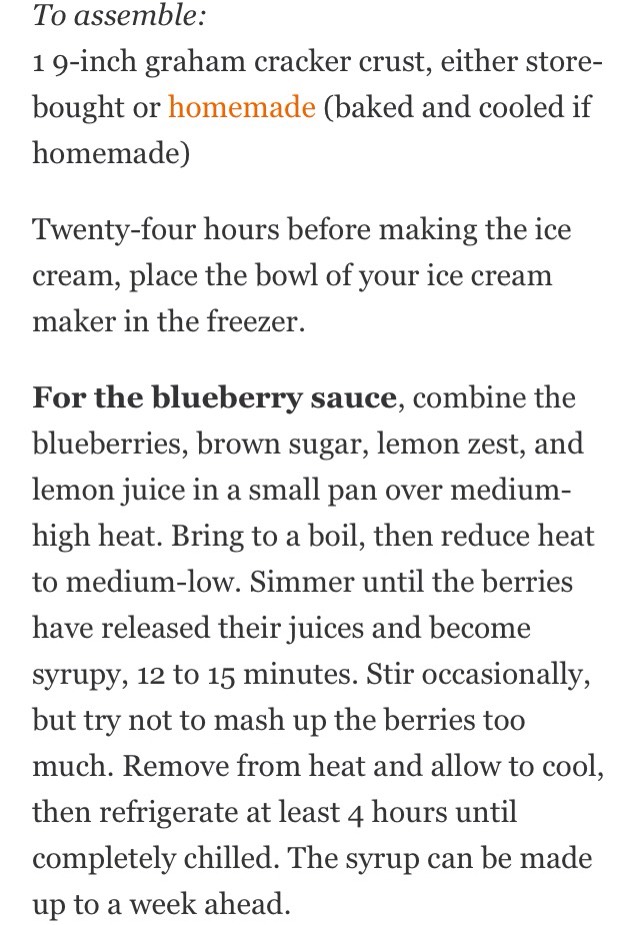 Blueberry cheesecake ice cream pie 