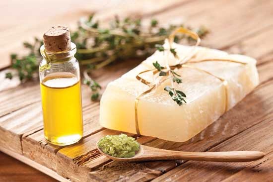 Tea Tree Oil is known for its topical antiseptic + anti-fungal treatment + infection-reducing benefits. It also has antibiotic properties + helps aid against aliments such as skin infections, rashes, burns, dandruff + much more.
NOTE |  tea tree oil SHOULD NOT be used on babies younger than 6mos!  
