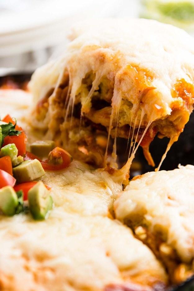 7. Cheesy Cornbread Chicken Tamale Pie Casserole 