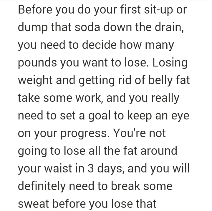 50 Ways To Lose Stomach Fat Fast! Part 1