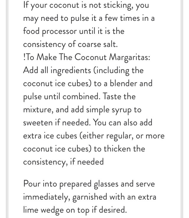 Amazing Coconut Margarita 