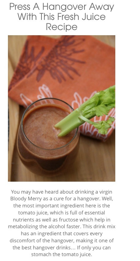 " Top 10 Recipes For Hangover Curing Drinks"👍