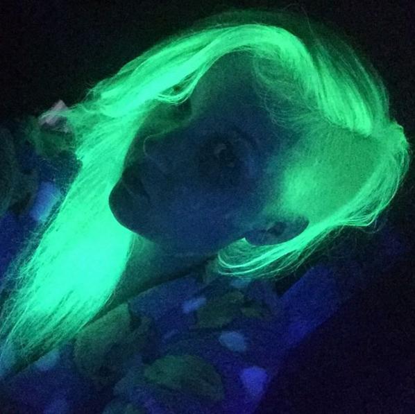 Glow-In-The-Dark Hair/ Blacklight Hair Trend
