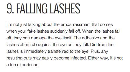 9 Reasons To Avoid Fake Lashes