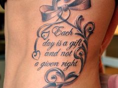 “Each day is a gift and not a given right”