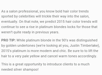 2015 HAIR COLOUR TREND GUIDE ACCORDING  COMPLEXION#TIPIT