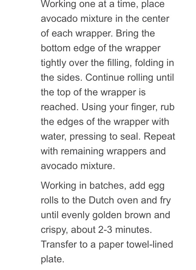 Delicious Avocado Egg Rolls (cheesecake Factory Style)