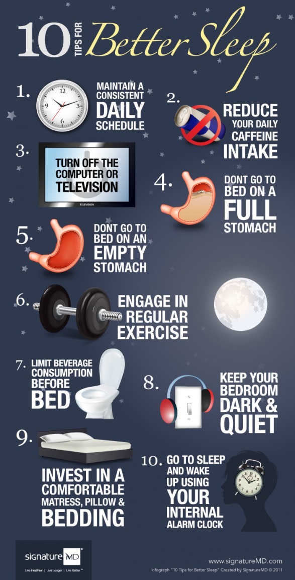 20 Top Tips For A Better Night's Sleep!