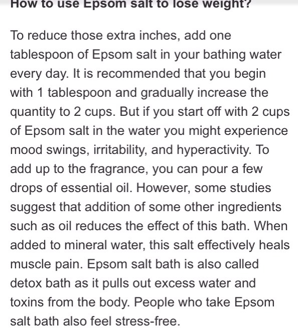 👑👑Lose Weight With Epsom Salt 👑👑