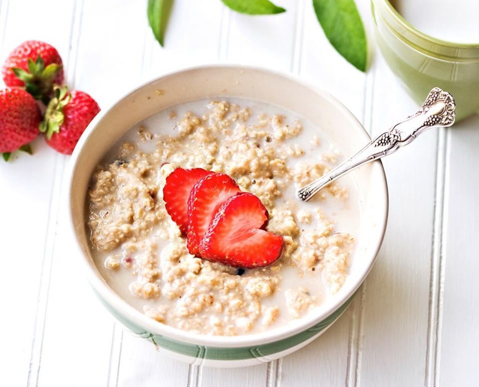 Healthy Habit #2: Eat Three Squares  three balanced meals may be the way to go. Try weaning yourself off the snack wagon by nixing your morning nibble first. Research suggests mid-morning snackers tend to consume more throughout the day than afternoon snackers.