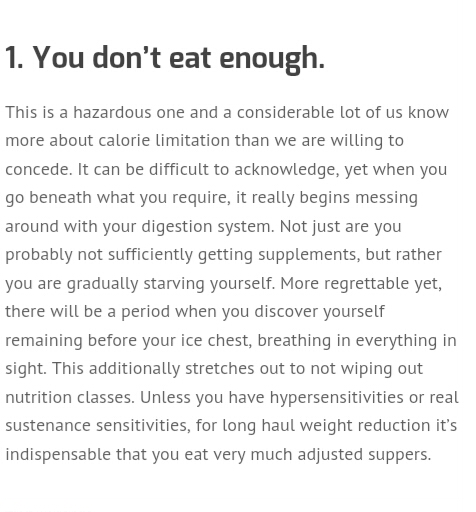 7 Reasons Why You Aren't Losing Weight ❤❤❤ 