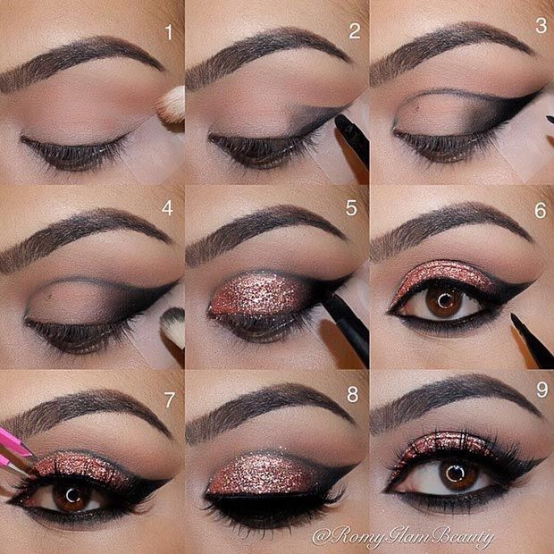 Glitter Eyeshadow Tutorials🐚