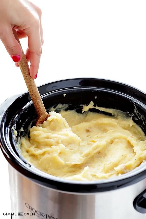 And voila!  Your perfect mashed potatoes are ready to go!