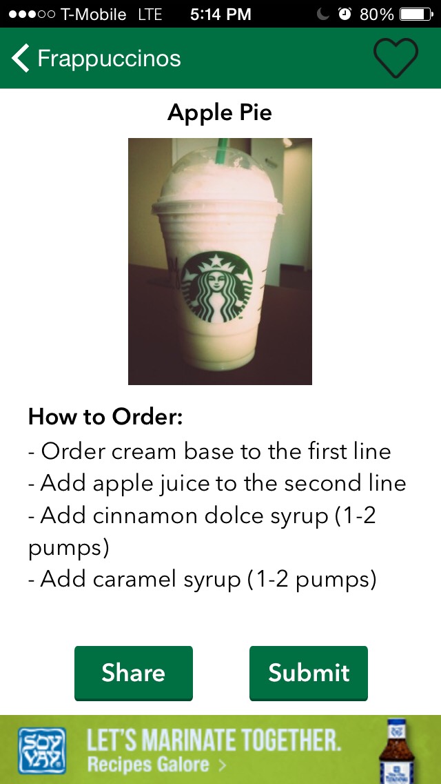 Secret Starbucks Drinks