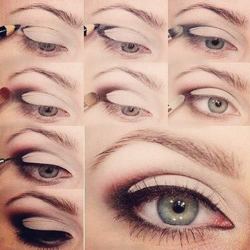 7. Cut crease eyeliner look