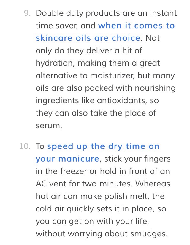 12 Time Saving Beauty Tips #tipit