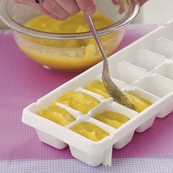 5. Freeze baby food for future use.

Buying baby food can be expensive. Make your own, freeze it, and then thaw it out when you're ready to use it.