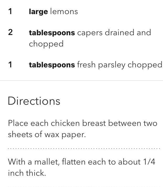 Skillet Lemon Chicken With Capers 