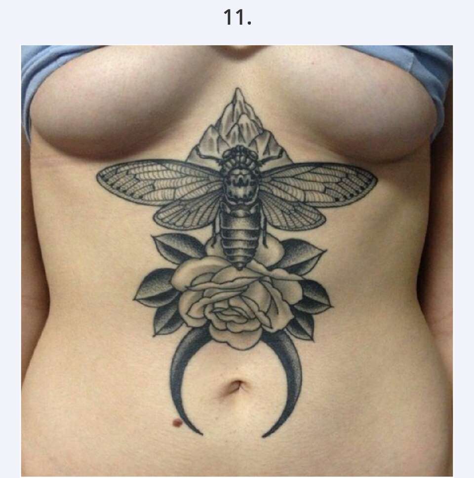 30 Sexy Under Breast Tattoos  You Won't  Be Able To Take Your Eyes Off Of!