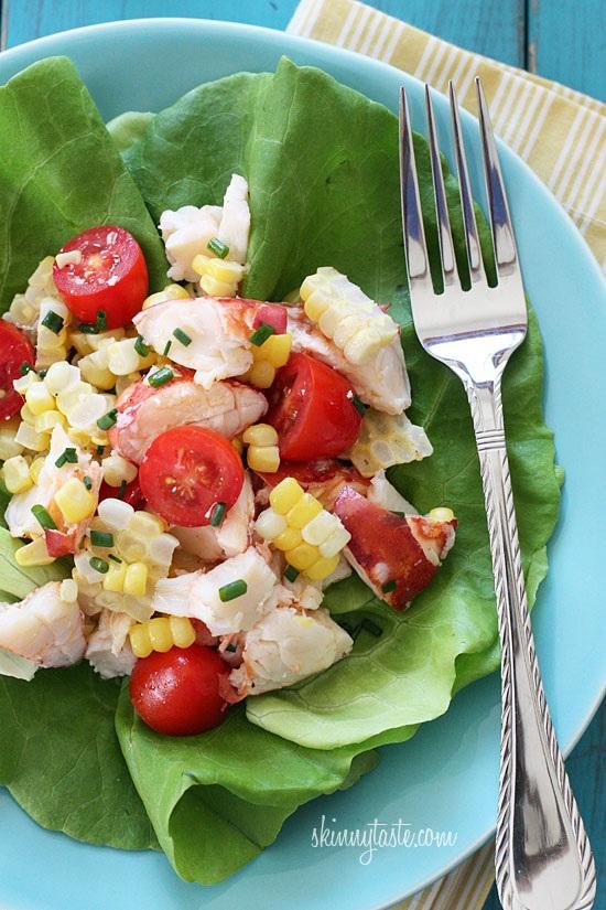 8. Chilled Lobster Salad with Sweet Summer Corn and Tomatoes