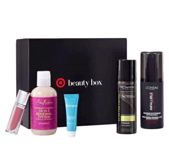 target.com beauty box is only available once per season // $5