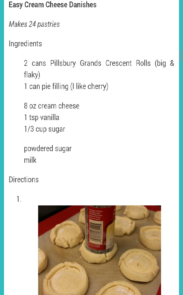 Easy Cream Cheese Danishes!!
