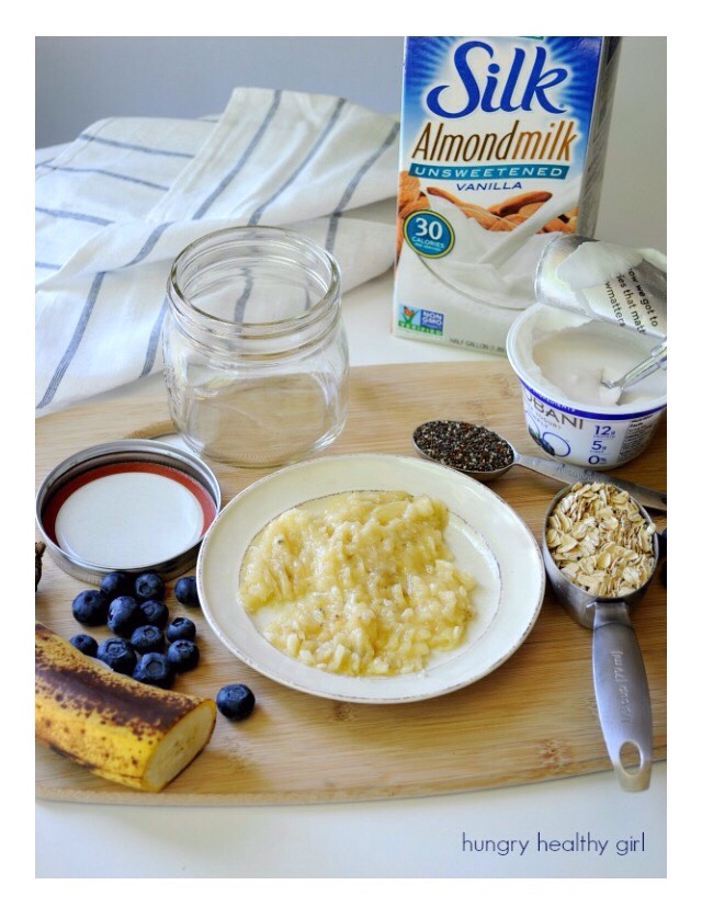 Blueberry Banana Overnight Oatmeal