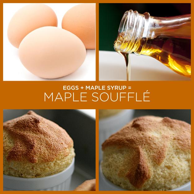 26. Eggs + Maple Syrup = Maple Soufflé
